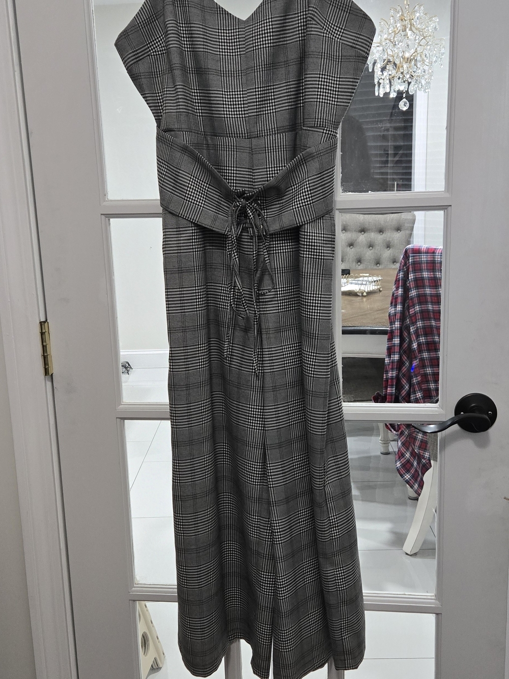 Silence + Noise Black & White Plaid Men’s Pants